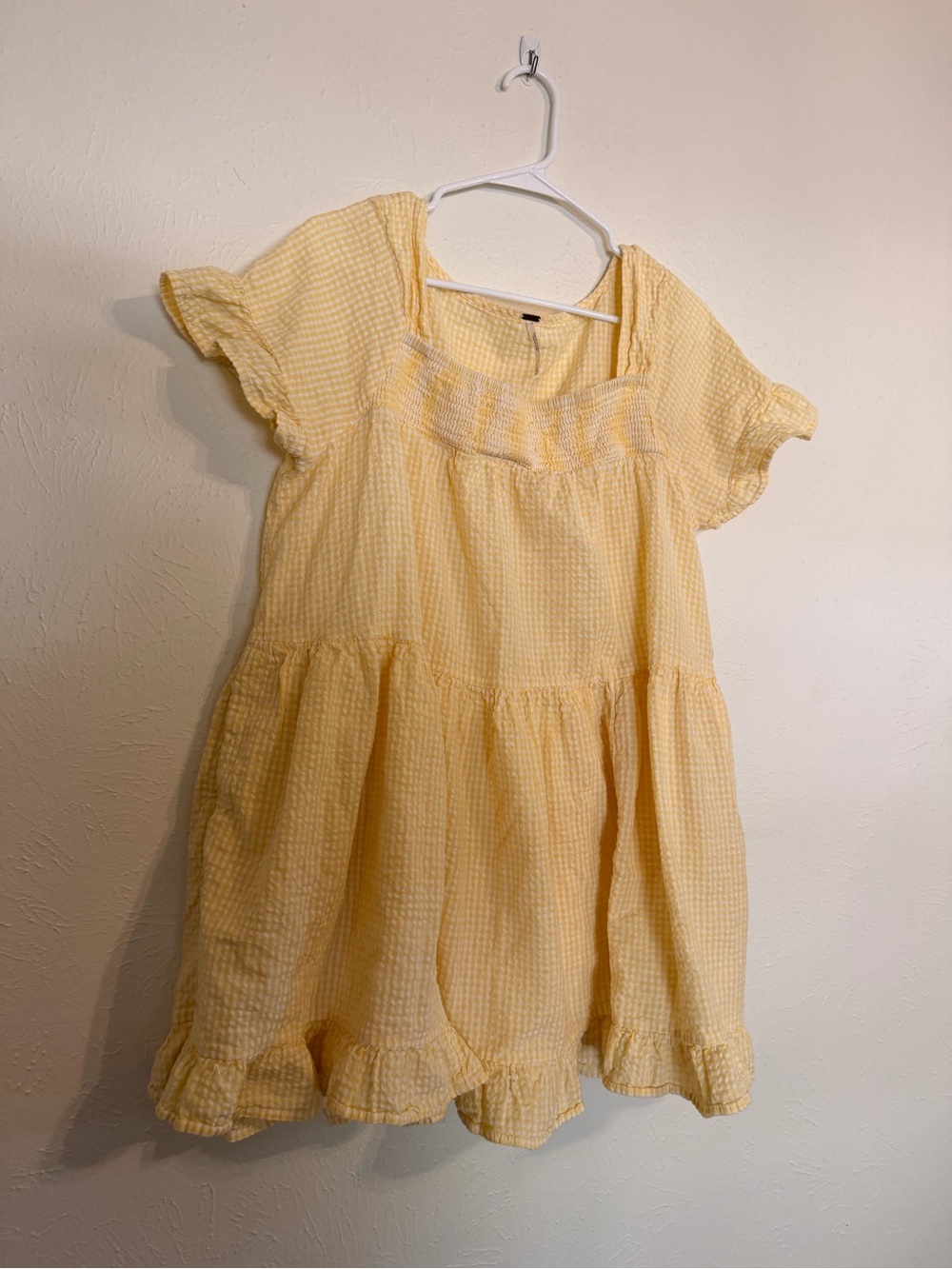 Gingham Sadie Tunic Free People Large - Picture 2 of 7